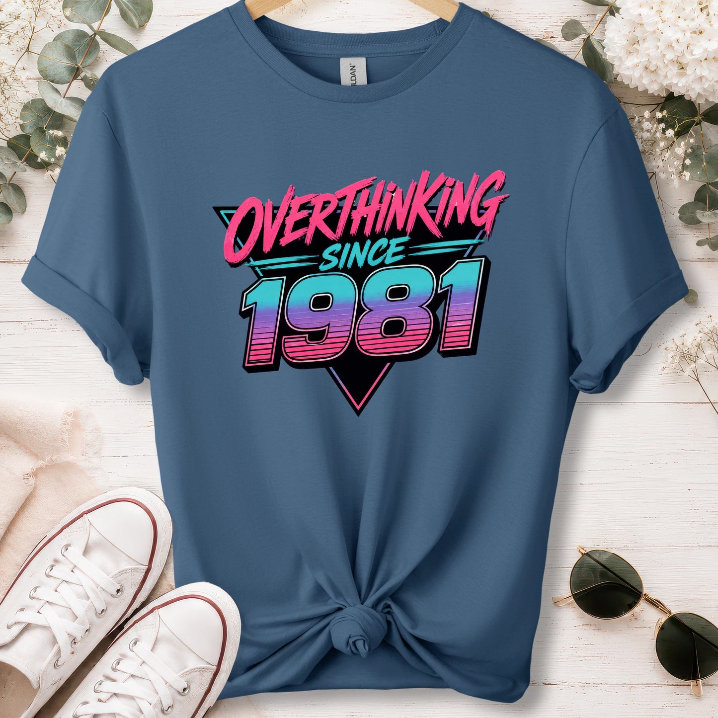 Overthinking since 1981, unisex T shirt