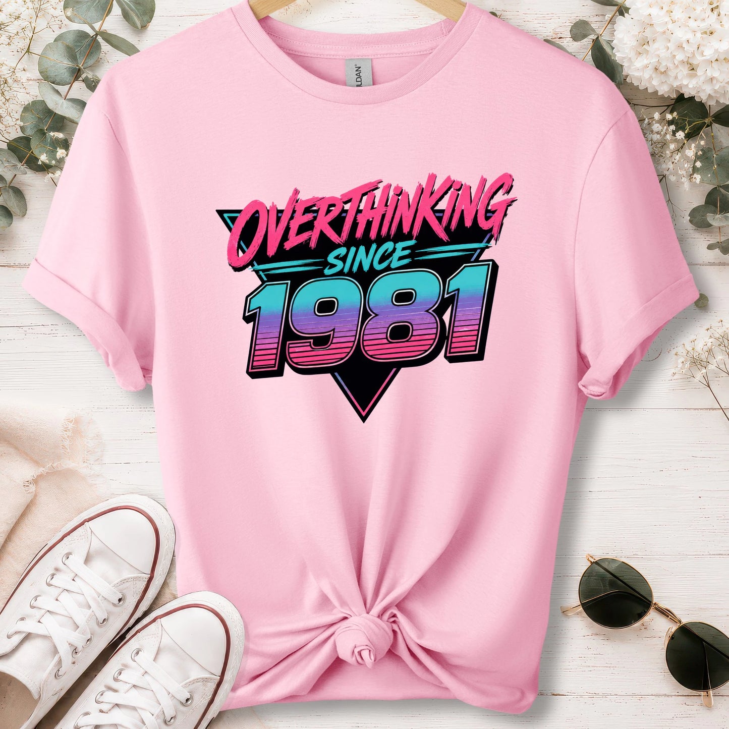 Overthinking since 1981, unisex T shirt