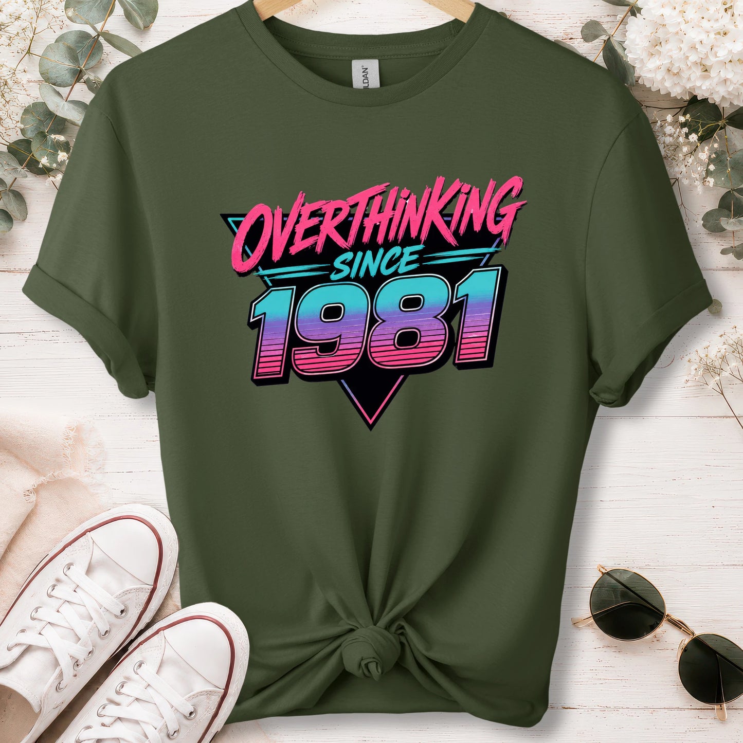 Overthinking since 1981, unisex T shirt