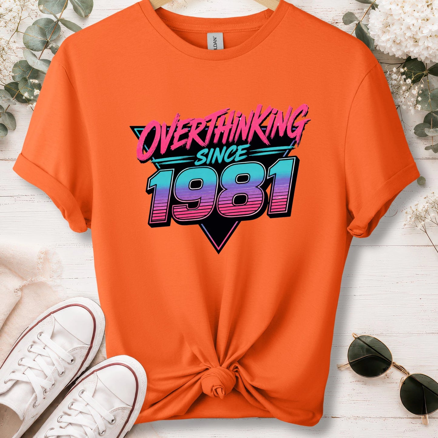 Overthinking since 1981, unisex T shirt