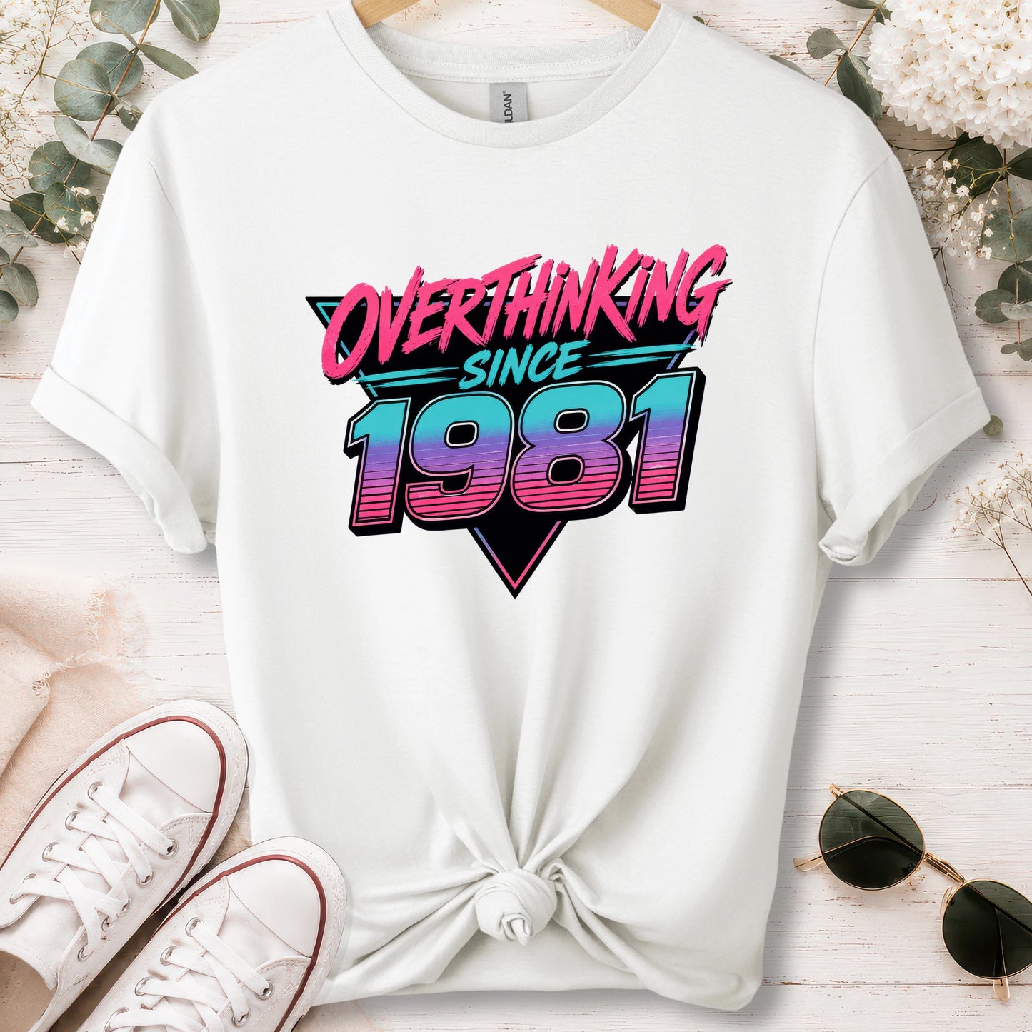 Overthinking since 1981, unisex T shirt