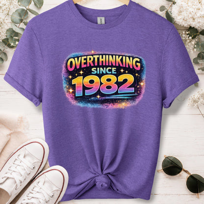 Overthinking since 1982, unisex T shirt