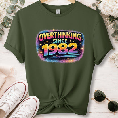 Overthinking since 1982, unisex T shirt