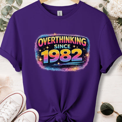 Overthinking since 1982, unisex T shirt