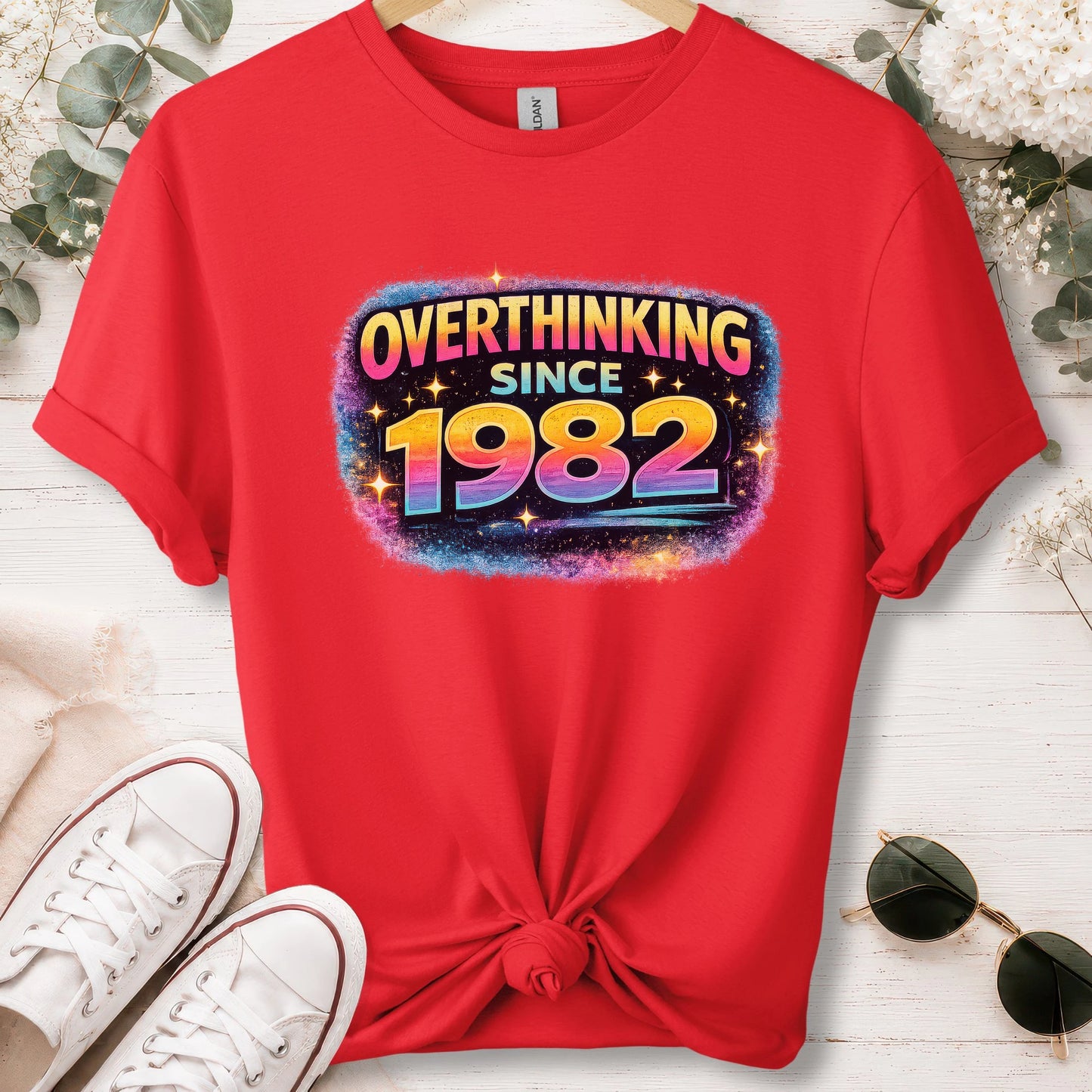 Overthinking since 1982, unisex T shirt