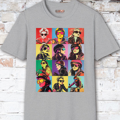 Pop Art Female Biker Women's T shirt
