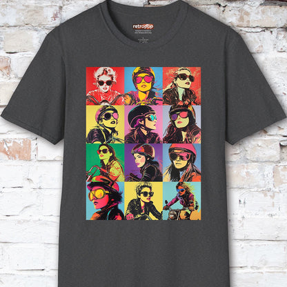 Pop Art Female Biker Women's T shirt
