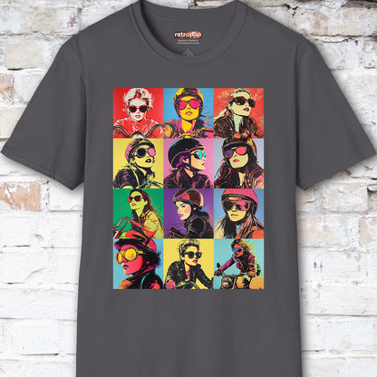 Pop Art Female Biker Women's T shirt