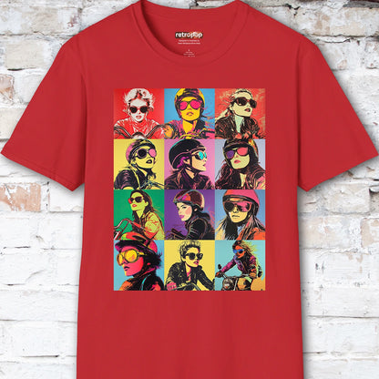 Pop Art Female Biker Women's T shirt