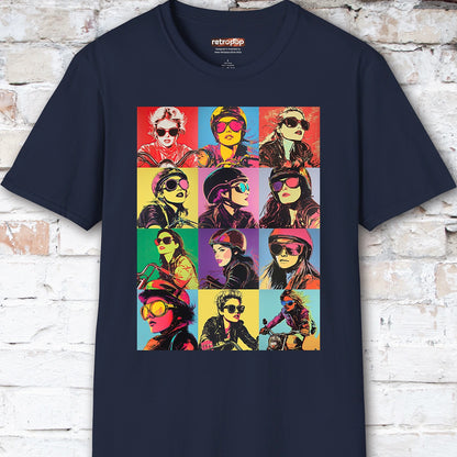 Pop Art Female Biker Women's T shirt