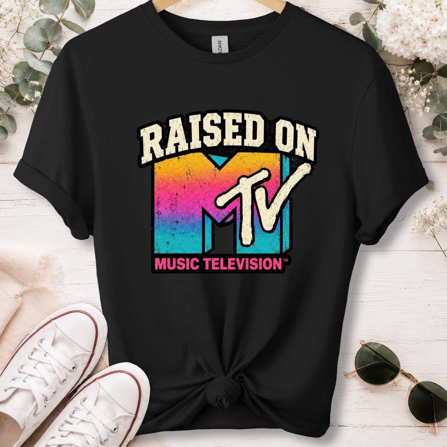 Raised on MTV, unisex T shirt