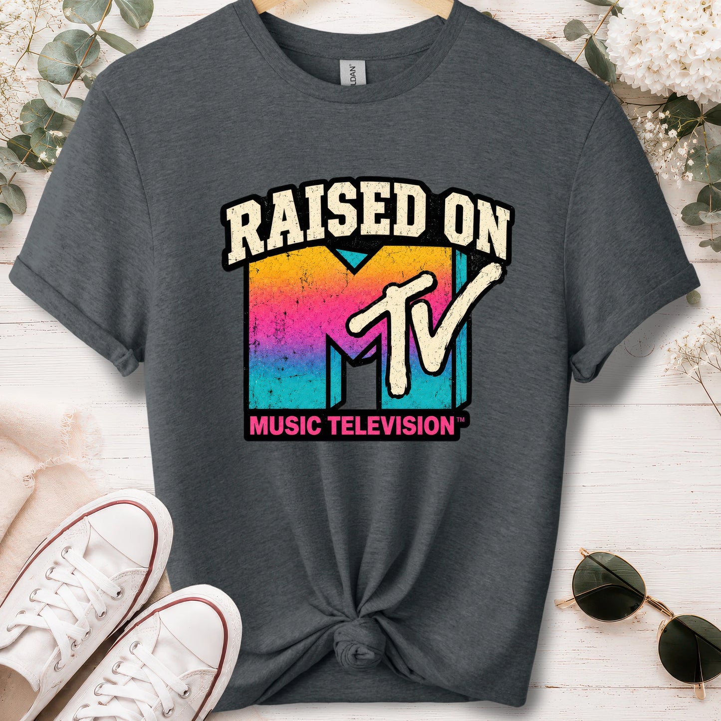 Raised on MTV, unisex T shirt