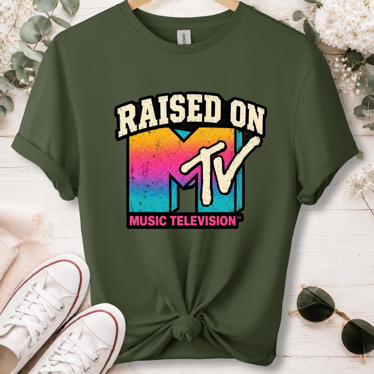 Raised on MTV, unisex T shirt