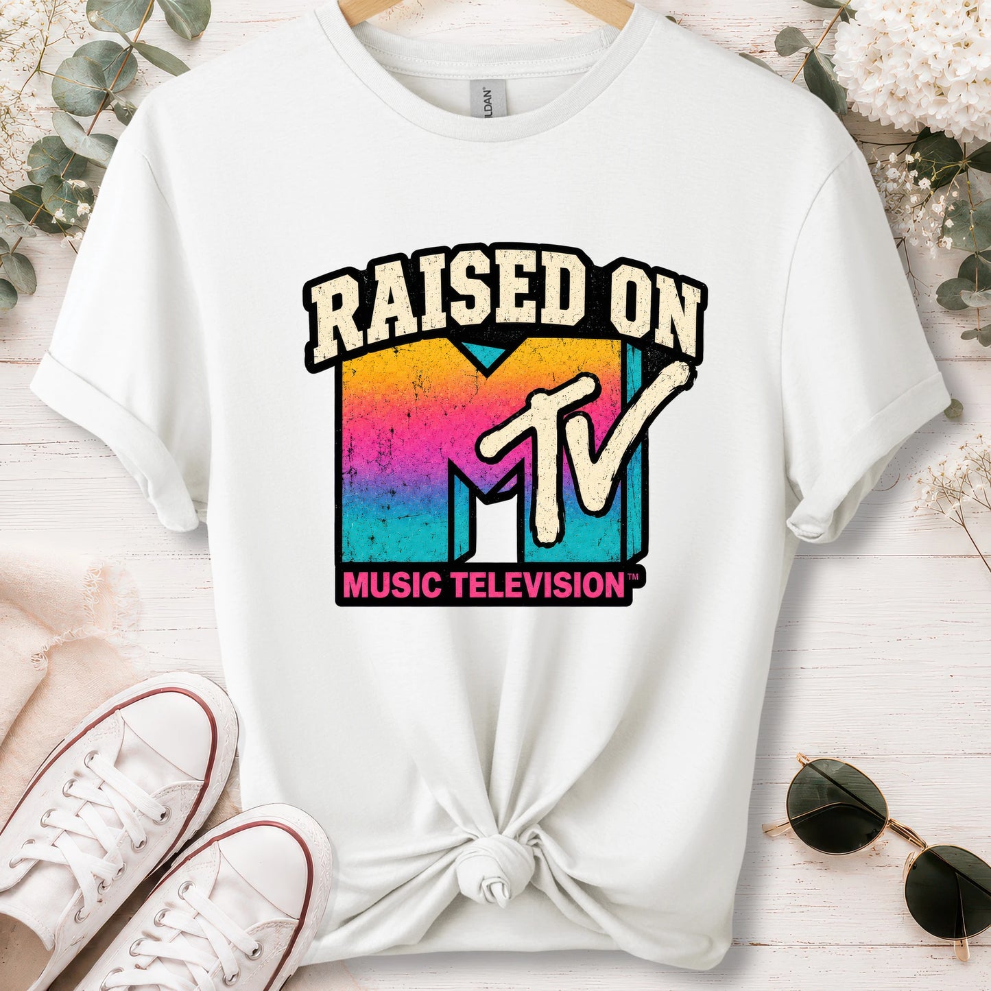 Raised on MTV, unisex T shirt