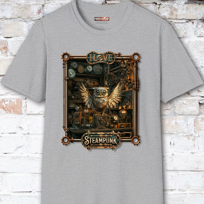 I love Steampunk Owl #18 Unisex T shirt