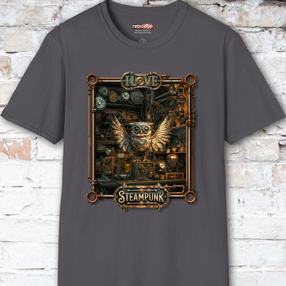 I love Steampunk Owl #18 Unisex T shirt