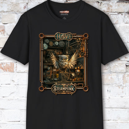 I love Steampunk Owl #18 Unisex T shirt