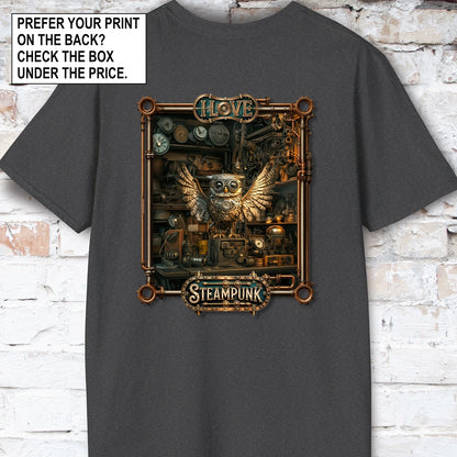 I love Steampunk Owl #18 Unisex T shirt