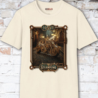 I love Steampunk Motorcycle #7 Unisex T shirt