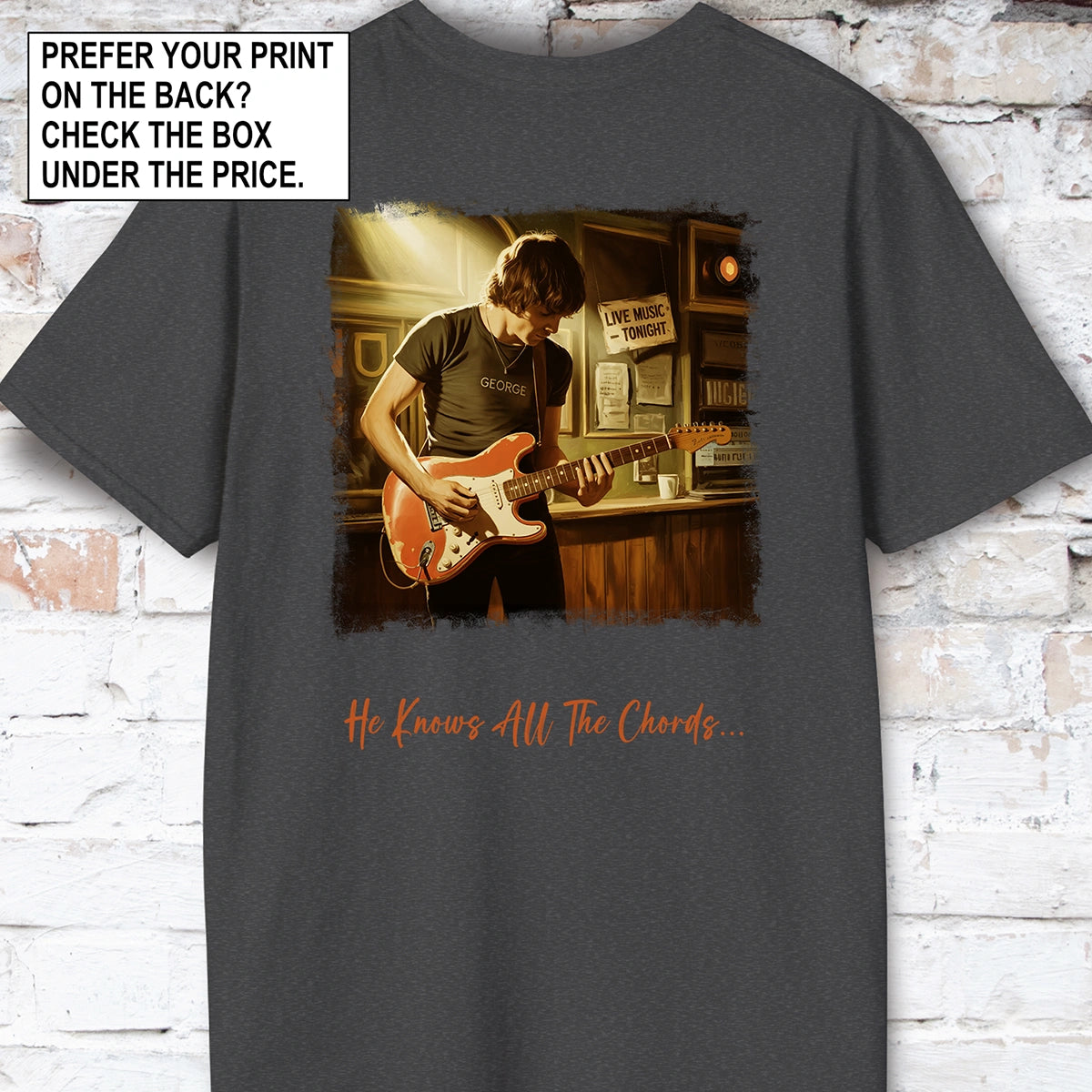 Guitar George Unisex T shirt