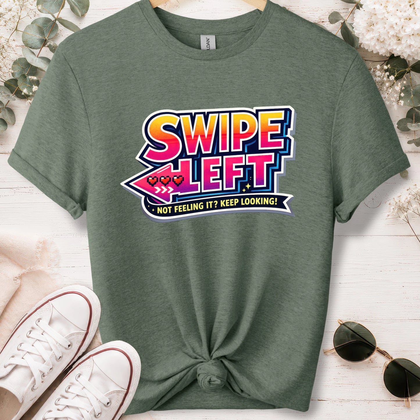 Swipe left #1 unisex T shirt