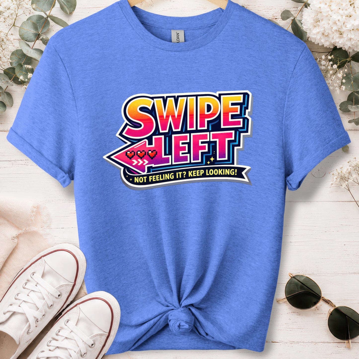 Swipe left #1 unisex T shirt
