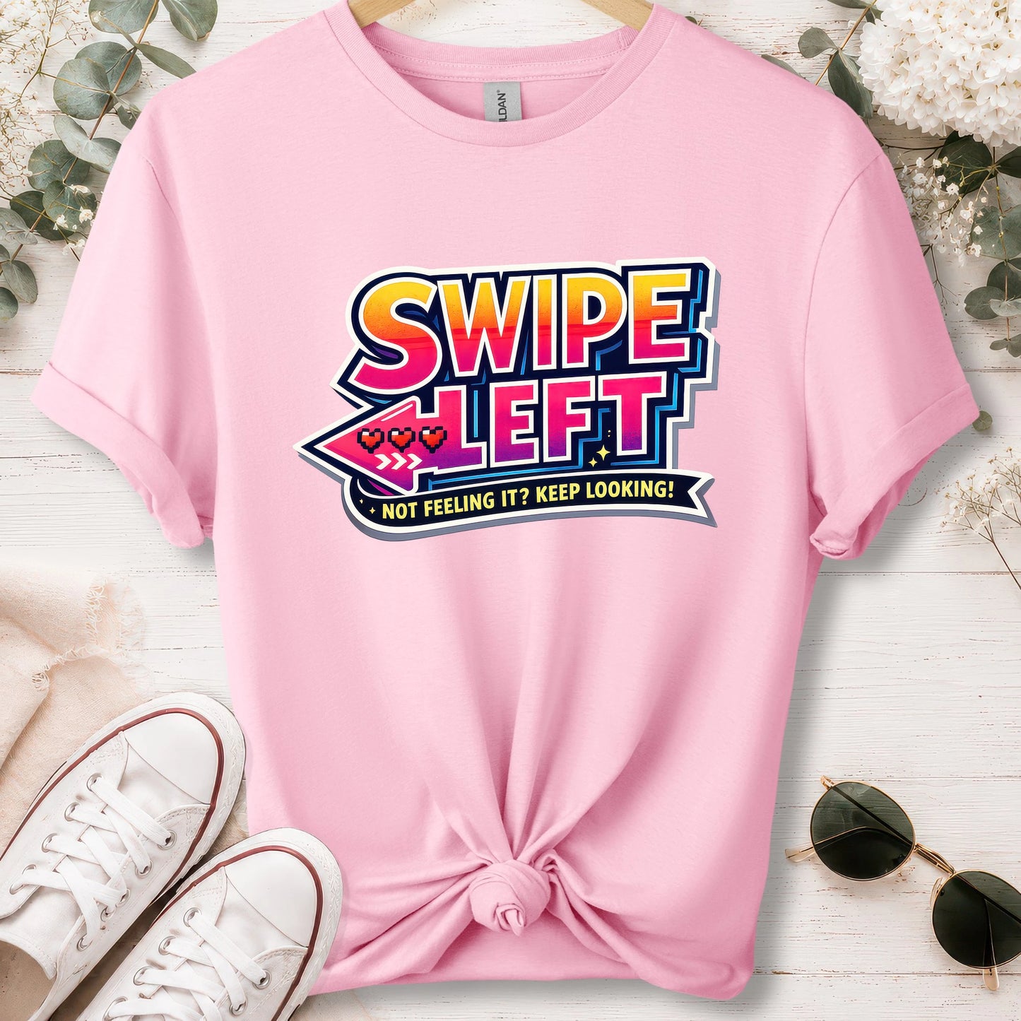 Swipe left #1 unisex T shirt