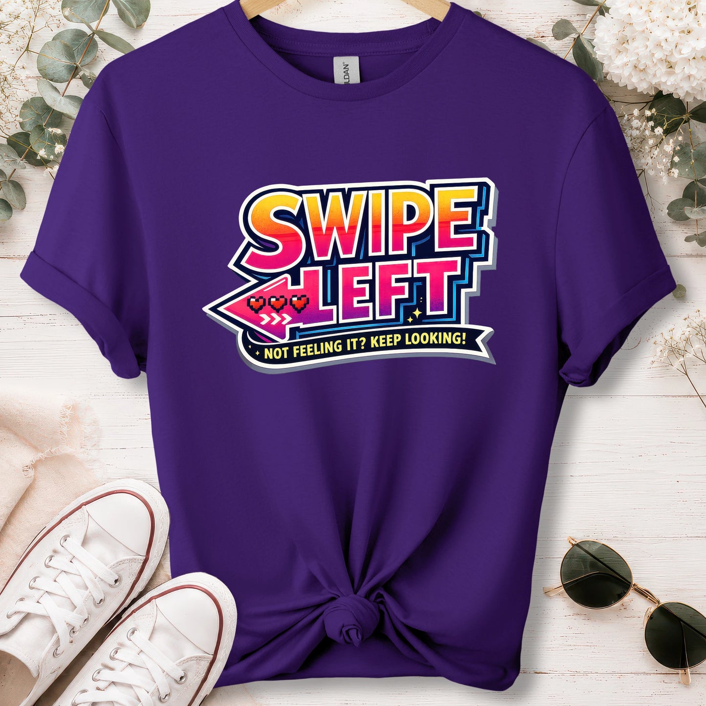 Swipe left #1 unisex T shirt