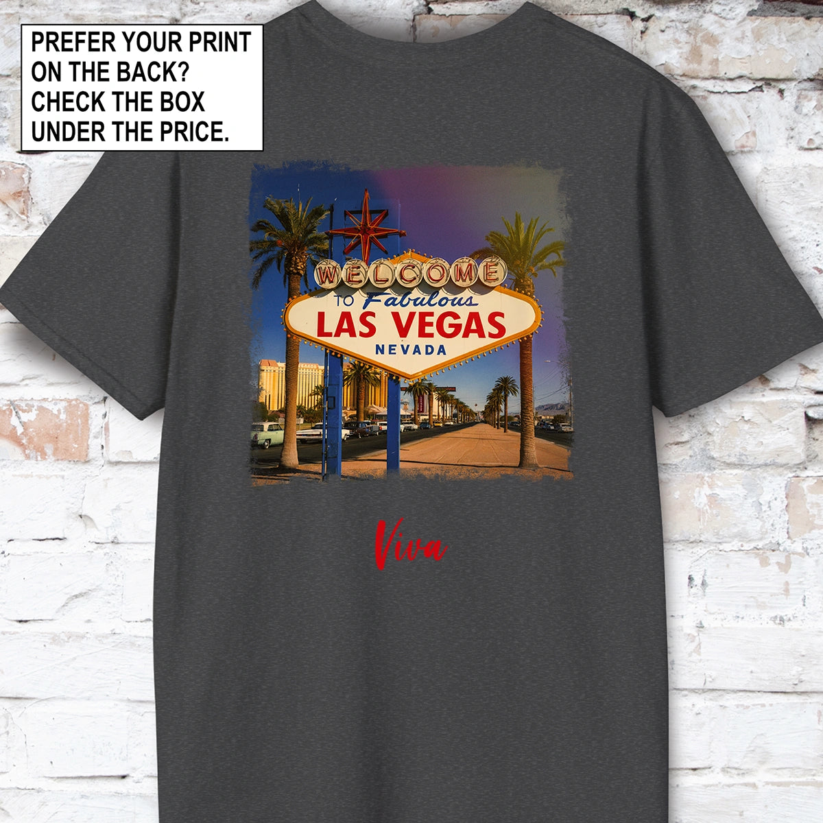 Viva Las Vegas Unisex T shirt
