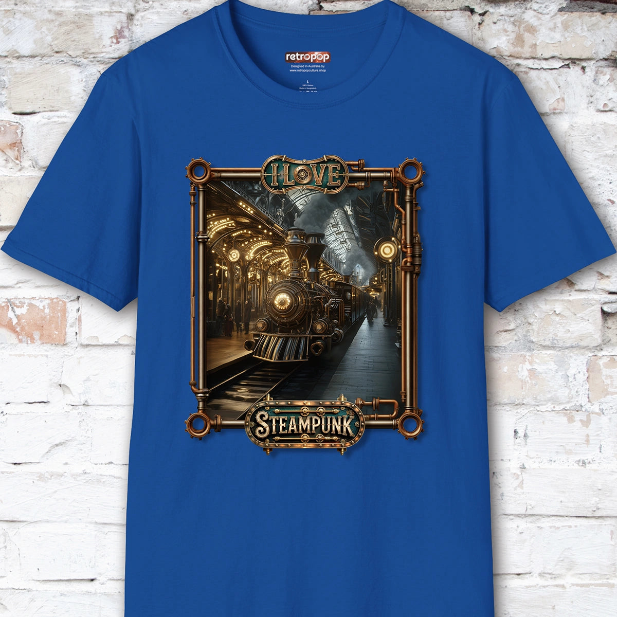 I love Steampunk - Train #4 Unisex T shirt