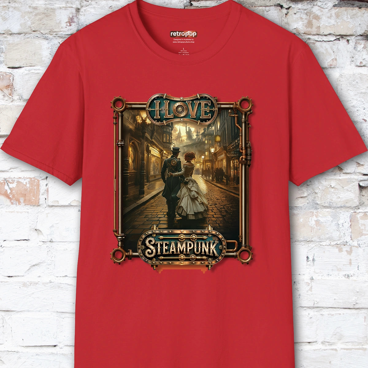 I love Steampunk Couple #5 Unisex T shirt