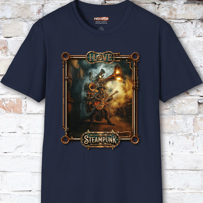 I love Steampunk Guitarist #13 Unisex T shirt