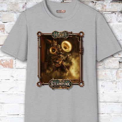I love Steampunk Guitarist #14 Unisex T shirt