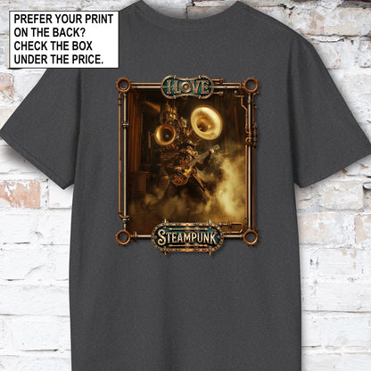I love Steampunk Guitarist #14 Unisex T shirt