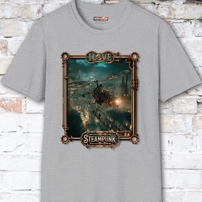 I love Steampunk Gyrocopter #3 Unisex T shirt