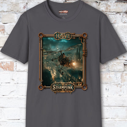 I love Steampunk Gyrocopter #3 Unisex T shirt
