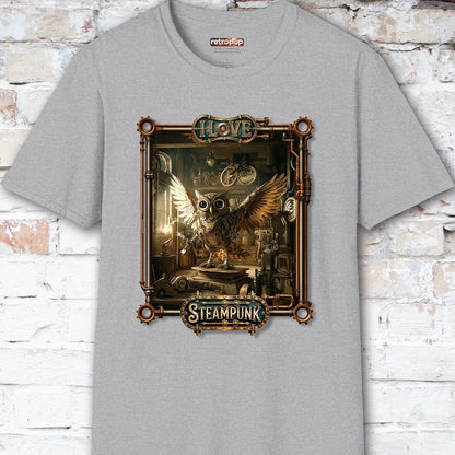 I love Steampunk Owl #17 Unisex T shirt