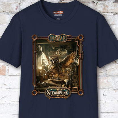 I love Steampunk Owl #17 Unisex T shirt